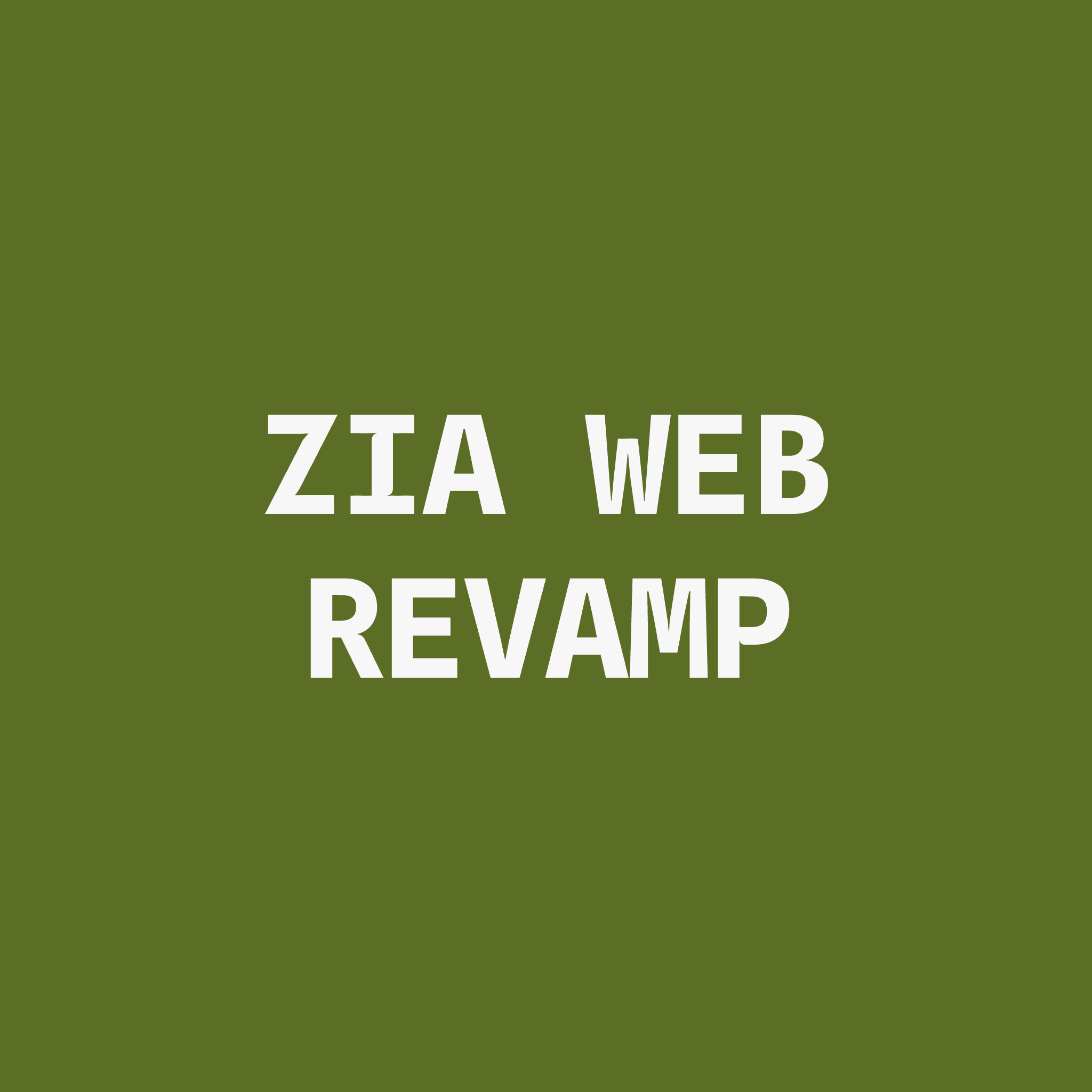 Zia Web Revamp